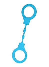 Голубые силиконовые наручники A-Toys без ключа - A-toys - купить с доставкой в Одинцово