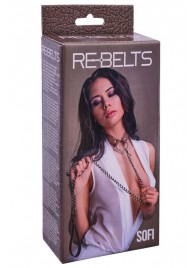 Коричневый поводок и чокер с кольцом Sofi - Rebelts - купить с доставкой в Одинцово