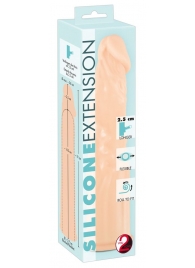 Телесная насадка-удлинитель Silicone Extension - 19 см. - Orion - в Одинцово купить с доставкой