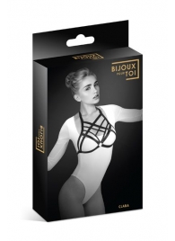 Черная упряжь на грудь Clara - Bijoux Pour Toi - купить с доставкой в Одинцово