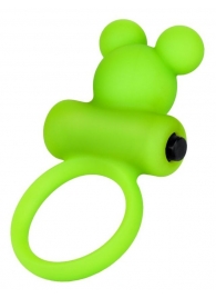 Зеленое виброкольцо на пенис A-Toys - A-toys - в Одинцово купить с доставкой