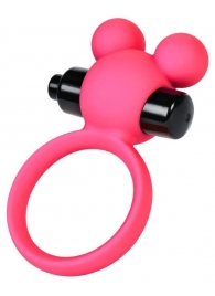 Розовое виброкольцо на пенис A-Toys - A-toys - в Одинцово купить с доставкой