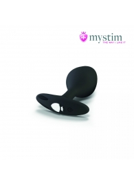 Черная пробка Mystim Rocking Vibe S с возможностью подключения к электростимулятору - 9,7 см. - MyStim - купить с доставкой в Одинцово
