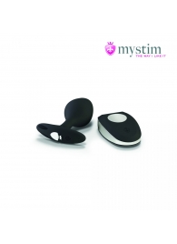 Черная пробка Mystim Rocking Vibe S с возможностью подключения к электростимулятору - 9,7 см. - MyStim - купить с доставкой в Одинцово