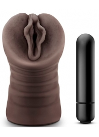 Коричневый мастурбатор-вагина Alexis - Blush Novelties - в Одинцово купить с доставкой