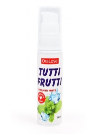 Гель-смазка Tutti-frutti со вкусом сладкой мяты - 30 гр. - Биоритм - купить с доставкой в Одинцово