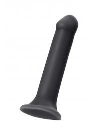Черный фаллос на присоске Silicone Bendable Dildo XL - 20 см. - Strap-on-me - купить с доставкой в Одинцово