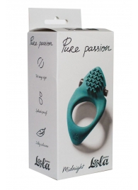 Зеленое эрекционное виброкольцо Pure Passion Midnight - Lola Games - в Одинцово купить с доставкой