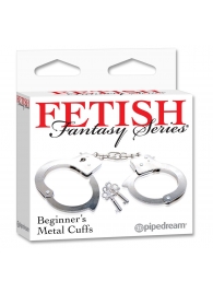 Металлические наручники Beginner s Metal Cuffs - Pipedream - купить с доставкой в Одинцово