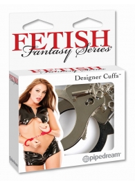 Металлические серебристые наручники Designer Metal Handcuffs - Pipedream - купить с доставкой в Одинцово