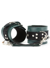 Изумрудные наручники Ladys Arsenal на карабинах - БДСМ Арсенал - купить с доставкой в Одинцово