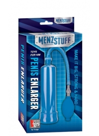 Синяя вакуумная помпа MENZSTUFF PENIS ENLARGER - Dream Toys - в Одинцово купить с доставкой