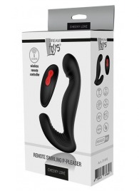 Черный вибромассажер простаты SWIRLING P-PLEASER - Dream Toys - в Одинцово купить с доставкой