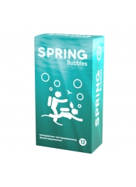 Презервативы SPRING BUBBLES с пупырышками - 12 шт. - SPRING - купить с доставкой в Одинцово