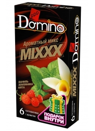 Ароматизированные презервативы DOMINO  Ароматный микс  - 6 шт. - Domino - купить с доставкой в Одинцово