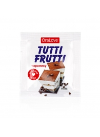 Пробник гель-смазки Tutti-frutti со вкусом тирамису - 4 гр. - Биоритм - купить с доставкой в Одинцово