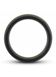 Черно-зеленое эрекционное кольцо Silicone Go Pro Cock Ring - Blush Novelties - в Одинцово купить с доставкой