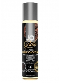 Лубрикант с ароматом шоколада JO GELATO DECADENT DOUBLE CHOCOLATE - 30 мл. - System JO - купить с доставкой в Одинцово
