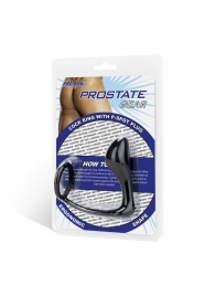 Стимулятор простаты с фиксацией эрекционным кольцом Prostate Gear - BlueLine - в Одинцово купить с доставкой