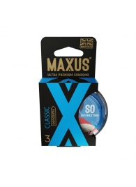 Классические презервативы в пластиковом кейсе MAXUS Classic - 3 шт. - Maxus - купить с доставкой в Одинцово