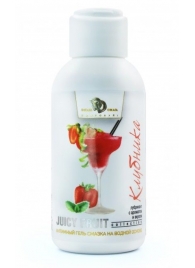 Интимный гель-смазка JUICY FRUIT с ароматом клубники - 100 мл. - БиоМед - купить с доставкой в Одинцово