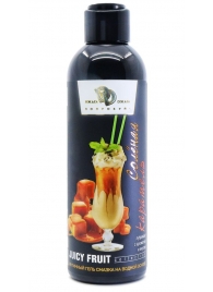 Интимный гель-смазка JUICY FRUIT с ароматом солёной карамели - 200 мл. - БиоМед - купить с доставкой в Одинцово