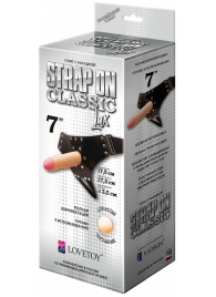 Пояс-трусики с насадкой Classic lux-Duke - 17,5 см. - LOVETOY (А-Полимер) - купить с доставкой в Одинцово