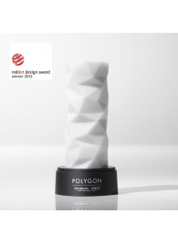 Белый 3D мастурбатор POLYGON - Tenga - в Одинцово купить с доставкой