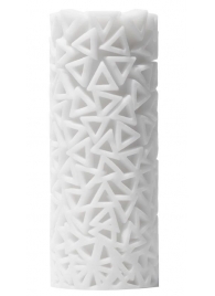 Белый 3D мастурбатор PILE - Tenga - в Одинцово купить с доставкой