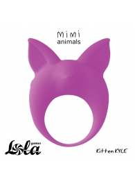 Фиолетовое эрекционное кольцо Kitten Kyle - Lola Games - в Одинцово купить с доставкой