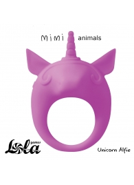 Фиолетовое эрекционное кольцо Unicorn Alfie - Lola Games - в Одинцово купить с доставкой