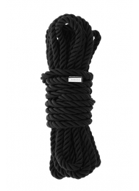 Черная веревка для шибари DELUXE BONDAGE ROPE - 5 м. - Dream Toys - купить с доставкой в Одинцово