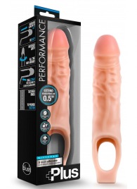 Телесный реалистичный фаллоудлинитель 9 Inch Silicone Cock Sheath Penis Extender - 22,86 см. - Blush Novelties - в Одинцово купить с доставкой