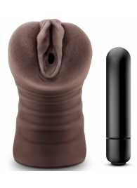 Коричневый мастурбатор-вагина Hot Chocolate Brianna - Blush Novelties - в Одинцово купить с доставкой