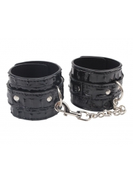 Черные наручники Surrender Wrist Restraints - Chisa - купить с доставкой в Одинцово