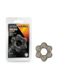 Дымчатое эрекционное кольцо Stay Hard Thick Bead Cock Ring - Blush Novelties - в Одинцово купить с доставкой