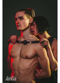 Черный кляп Love Addict на замочке - Lola Games - купить с доставкой в Одинцово