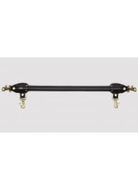 Черная распорка для ног Bound to You Faux Leather Spreader Bar - 50,8 см. - Fifty Shades of Grey - купить с доставкой в Одинцово