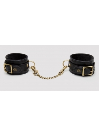 Черные оковы на ноги Bound to You Faux Leather Ankle Cuffs - Fifty Shades of Grey - купить с доставкой в Одинцово