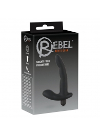 Черный вибромассажер простаты Naughty Finger Prostate Vibe - 13,8 см. - Orion - в Одинцово купить с доставкой