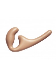 Бежевый безремневой страпон Seduction - 20,5 см. - Lola Games - купить с доставкой в Одинцово