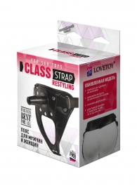 Черный пояс для насадок CLASS STRAP Restyling - LOVETOY (А-Полимер) - купить с доставкой в Одинцово