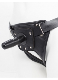 Черный пояс для насадок CLASS STRAP Restyling - LOVETOY (А-Полимер) - купить с доставкой в Одинцово