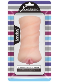 Телесный мастурбатор-вагина X-Basic Pocket Pussy без вибрации - Lovetoy - в Одинцово купить с доставкой
