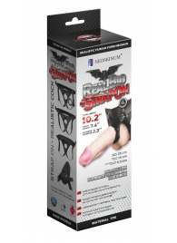 Гигантский фаллоимитатор на присоске в комплекте с трусиками - 26 см. - LOVETOY (А-Полимер) - купить с доставкой в Одинцово