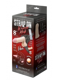 Вибрострапон Woman Midi с вагинальной пробкой - 22 см. - LOVETOY (А-Полимер) - купить с доставкой в Одинцово