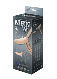 Телесный мужской парапротез MEN STYLE - 15 см. - LOVETOY (А-Полимер) - купить с доставкой в Одинцово
