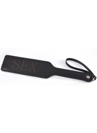 Черная гладкая шлепалка SEX - 35 см. - Sitabella - купить с доставкой в Одинцово