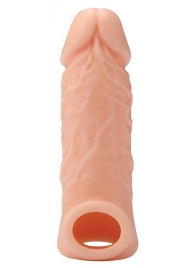 Телесная насадка EXTENDER WITH BALL STRAP 5.5 - 14 см. - Dream Toys - в Одинцово купить с доставкой
