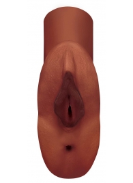 Коричневый мастурбатор Perfect Pussy Double Stroker - Pipedream - в Одинцово купить с доставкой